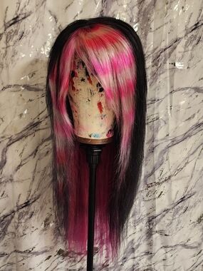 Cotton Candy Scene Queen Human Hair Wig